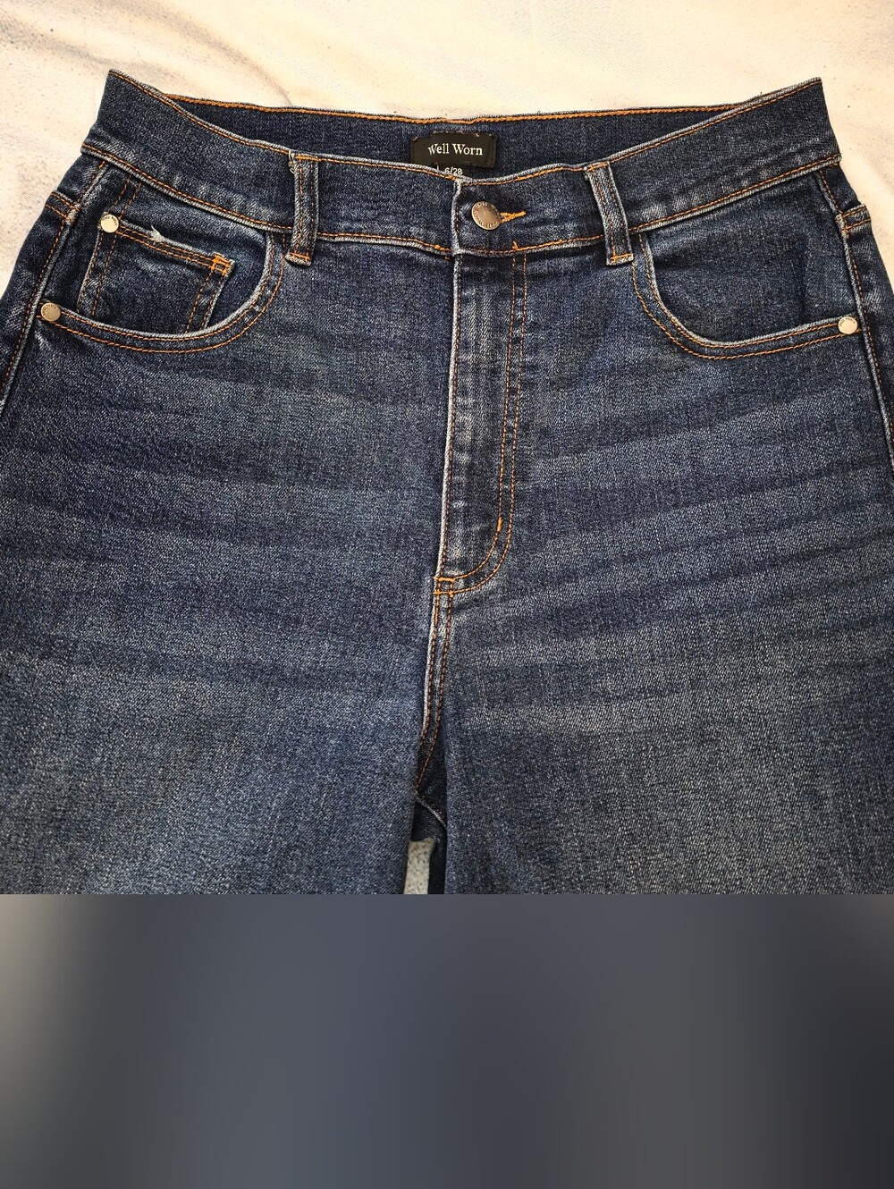 Well Worn Women Dark Blue Straight Jeans